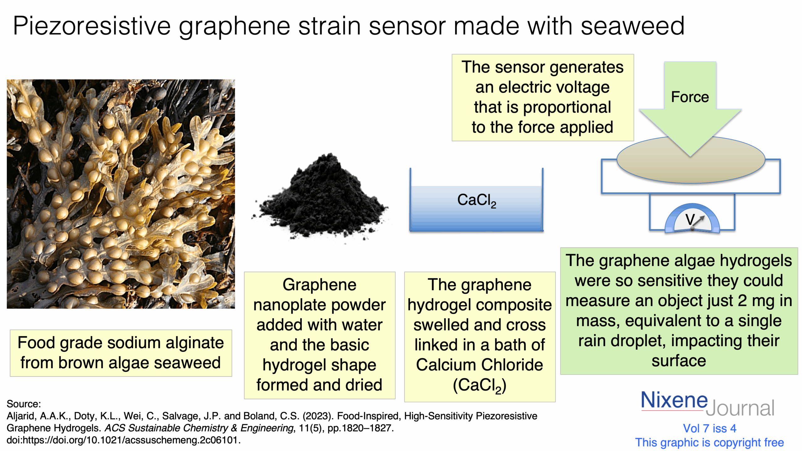 v7 i4 Piezoresistive graphene strain sensor made with seaweed