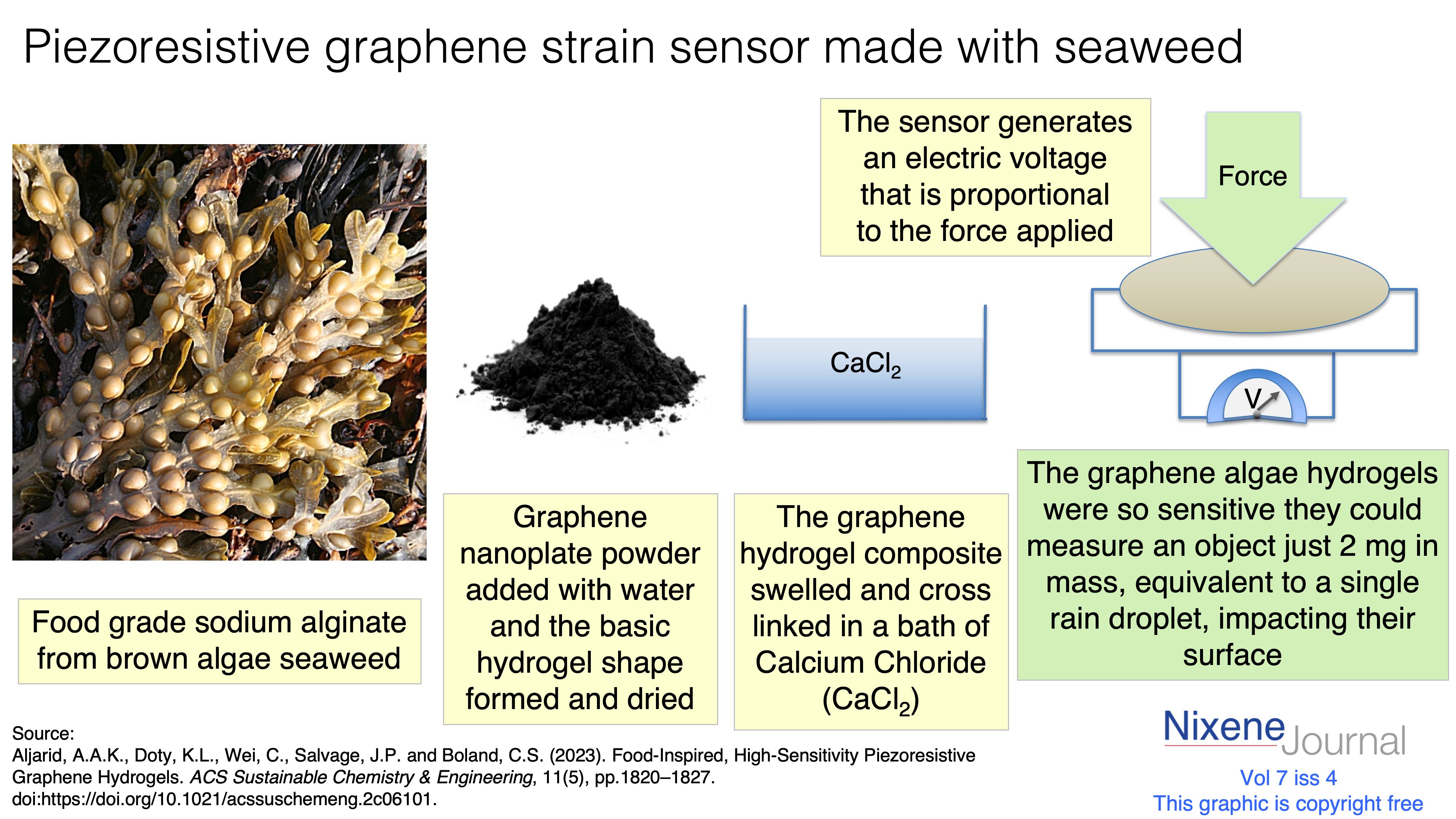 v7 i4 Piezoresistive graphene strain sensor made with seaweed