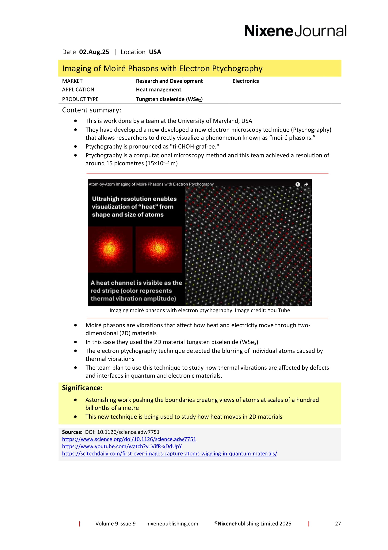 Nixene Journal Volume 9 Issue 9-27 (September 2025)