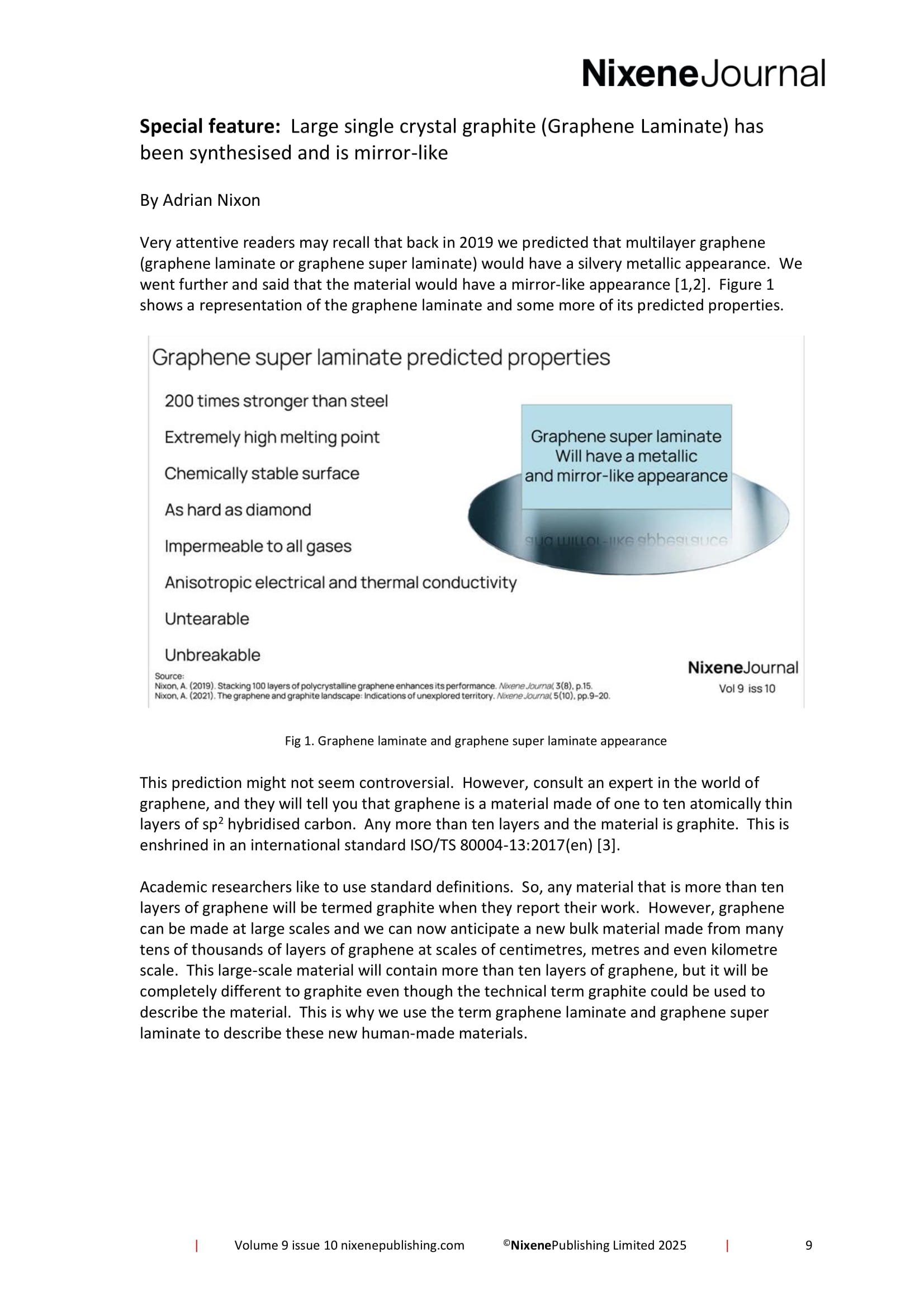 Nixene Journal Volume 9 Issue 10 Special Feature 1 (October 2025)