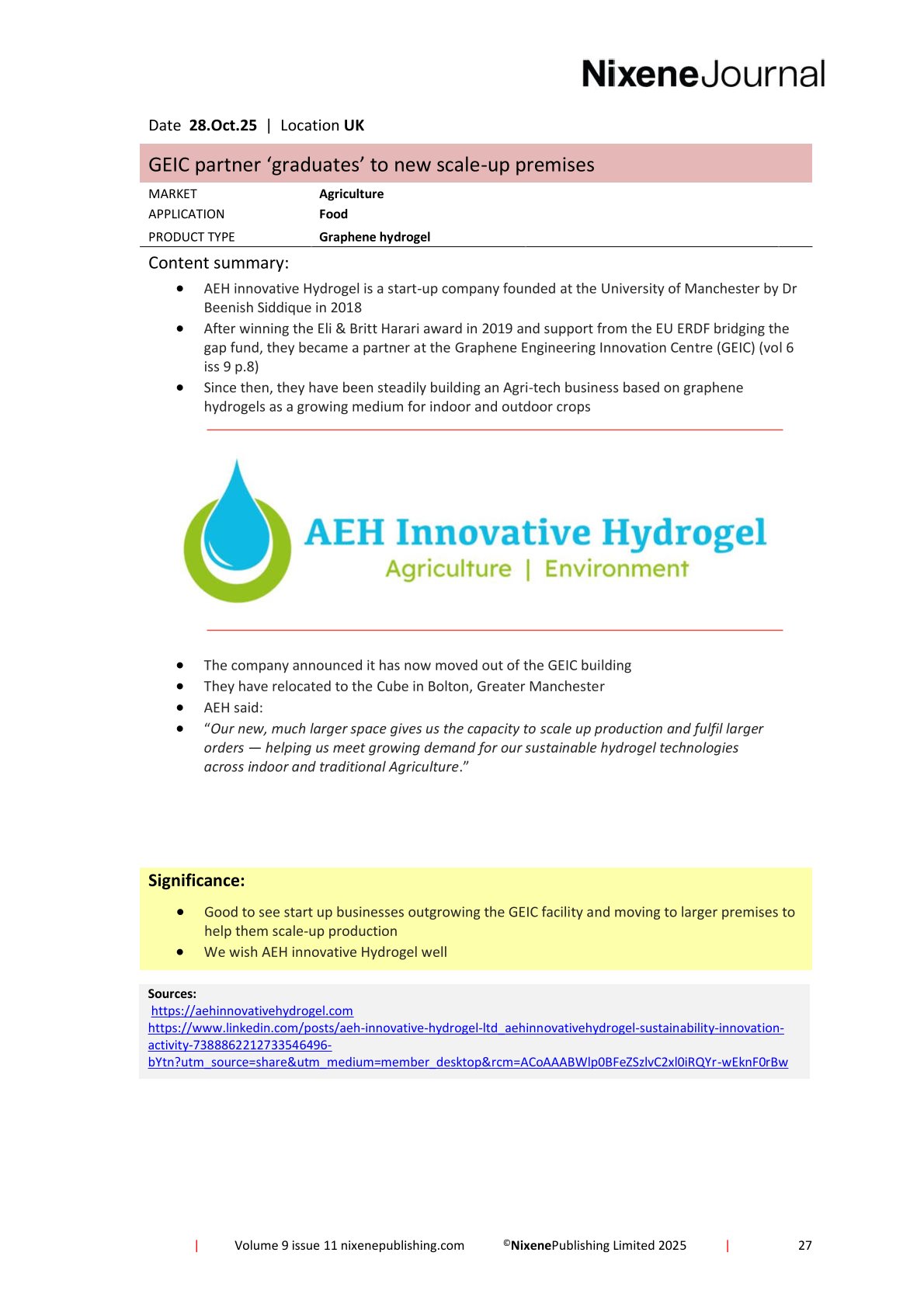 Nixene Journal Volume 9 Issue 11-27 (November 2025)