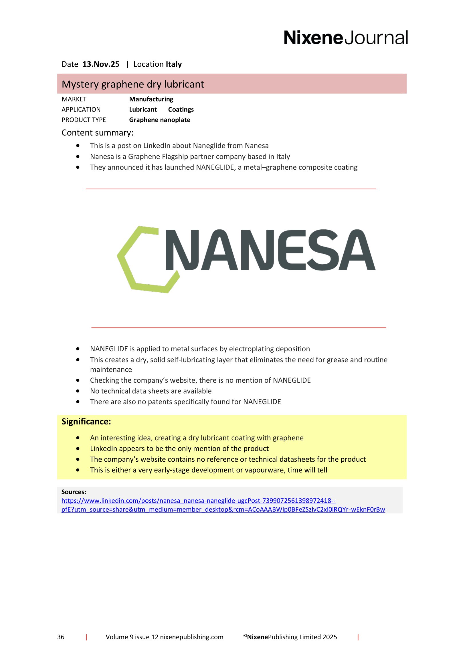 Nixene Journal Volume 9 Issue 12-36 (December 2025)