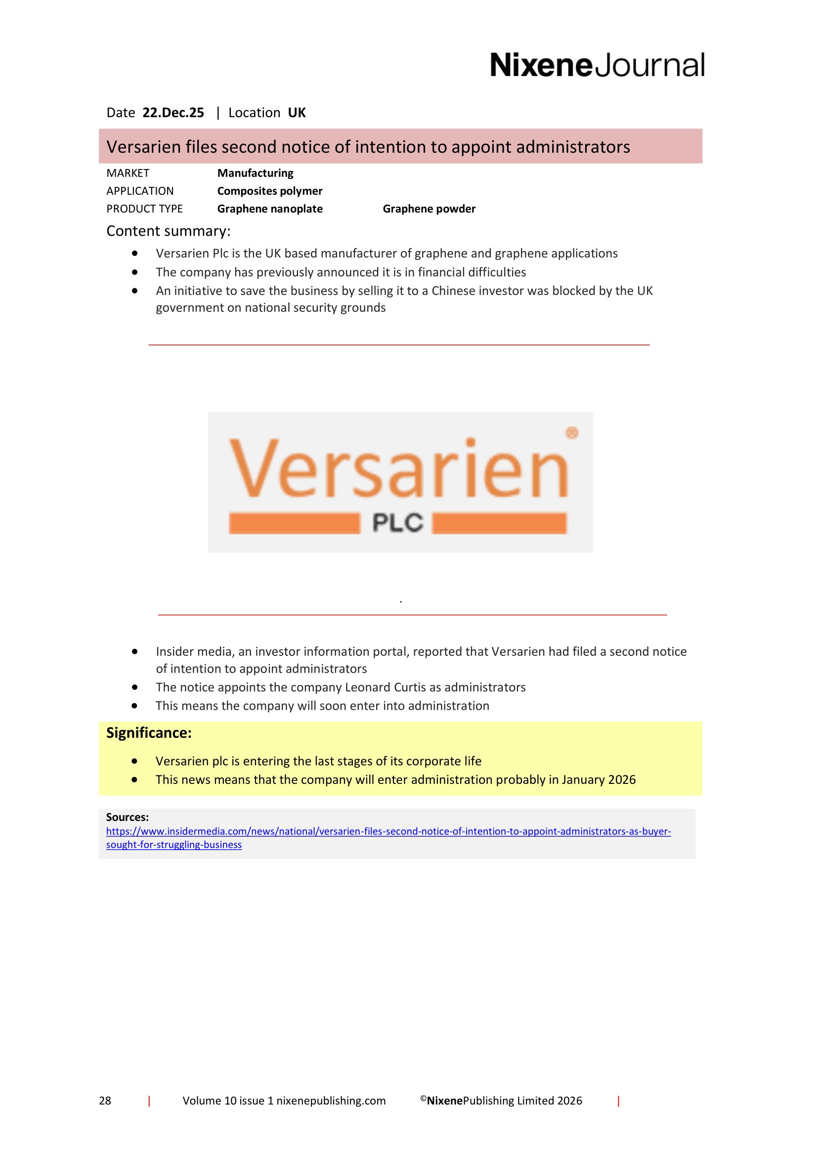 Nixene Journal Volume 10 Issue 1-28 (January 2026)