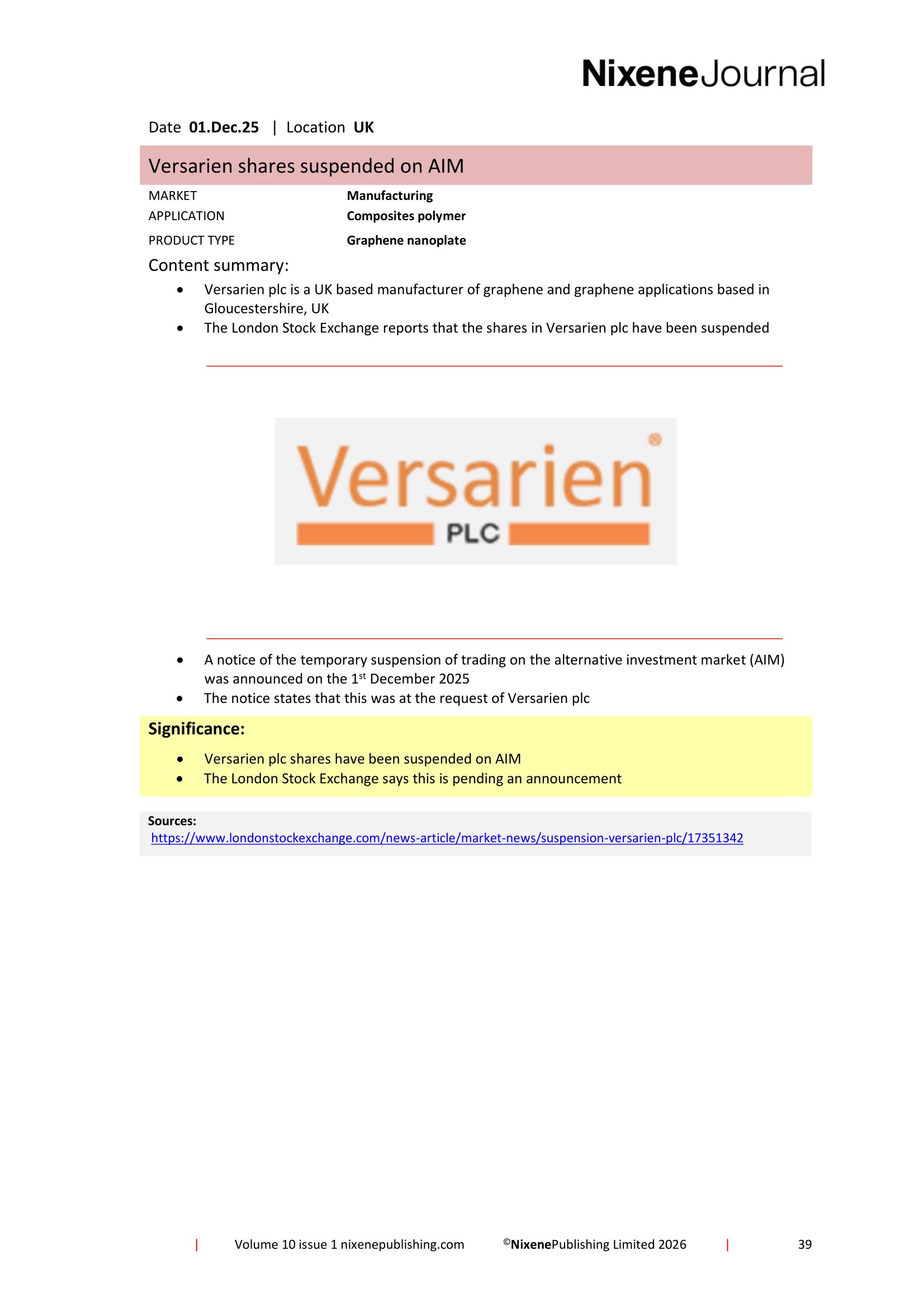 Nixene Journal Volume 10 Issue 1-39 (January 2026)