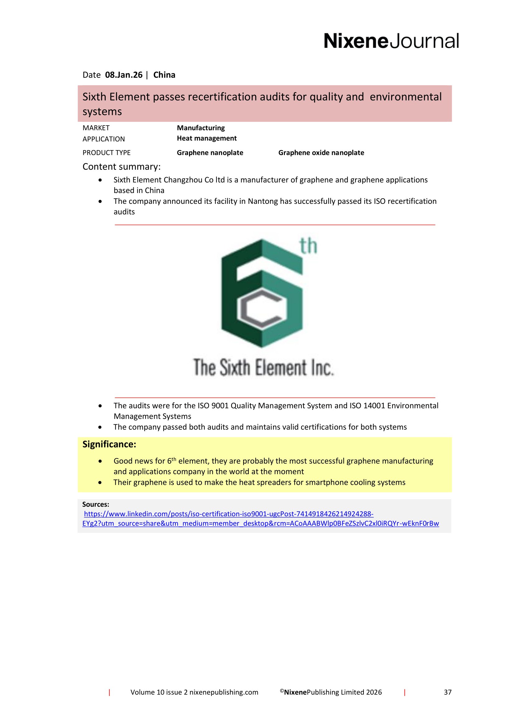 Nixene Journal Volume 10 Issue 2-37 (February 2026)