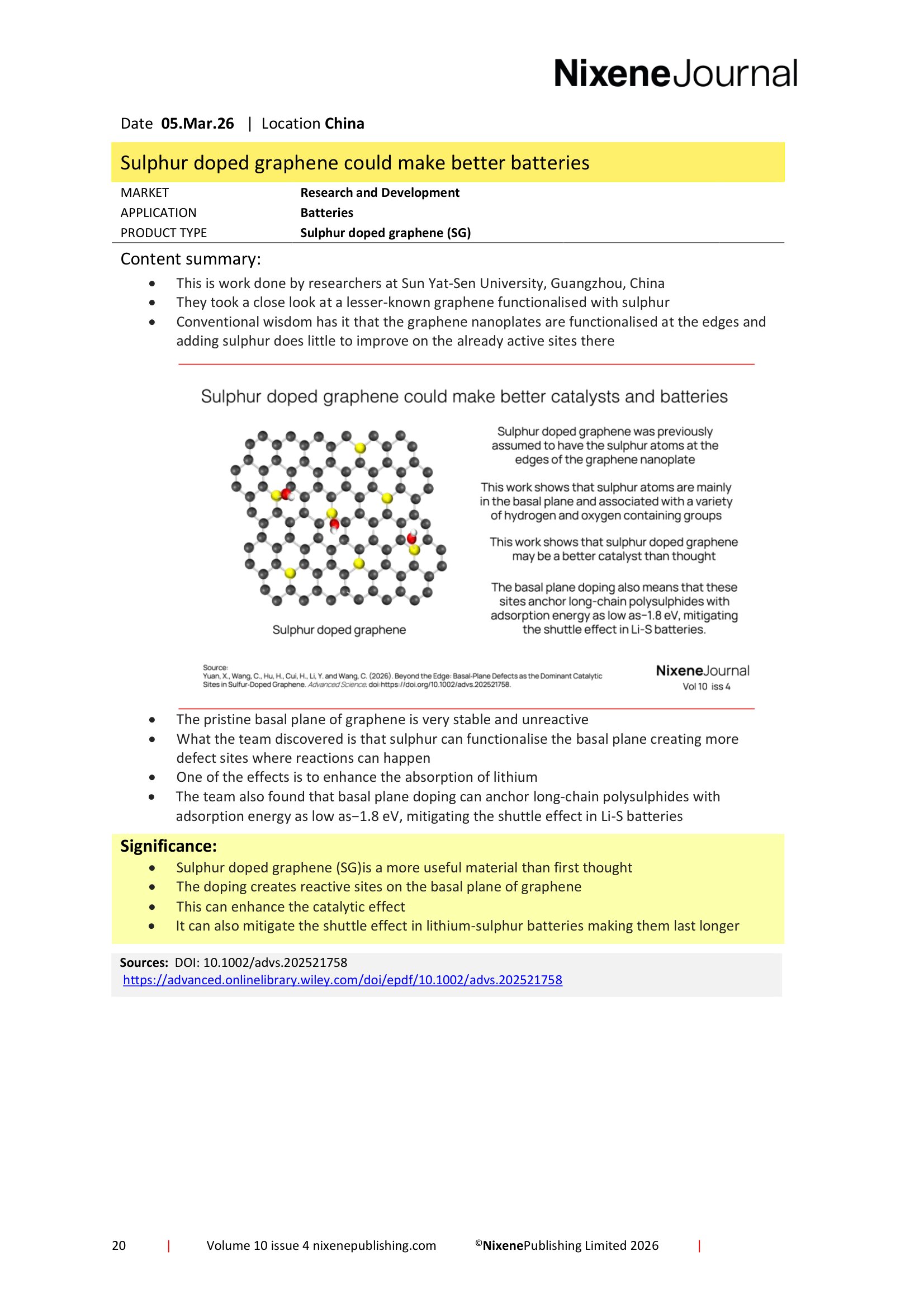 Nixene Journal Volume 10 Issue 4-20 (April 2026)
