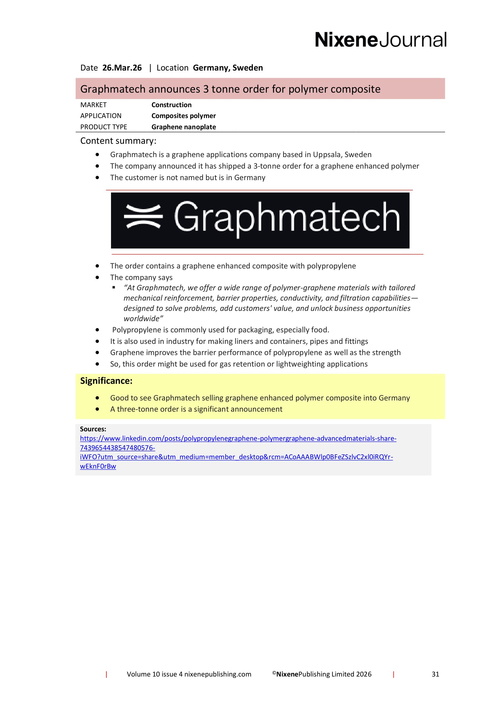 Nixene Journal Volume 10 Issue 4-31 (April 2026)