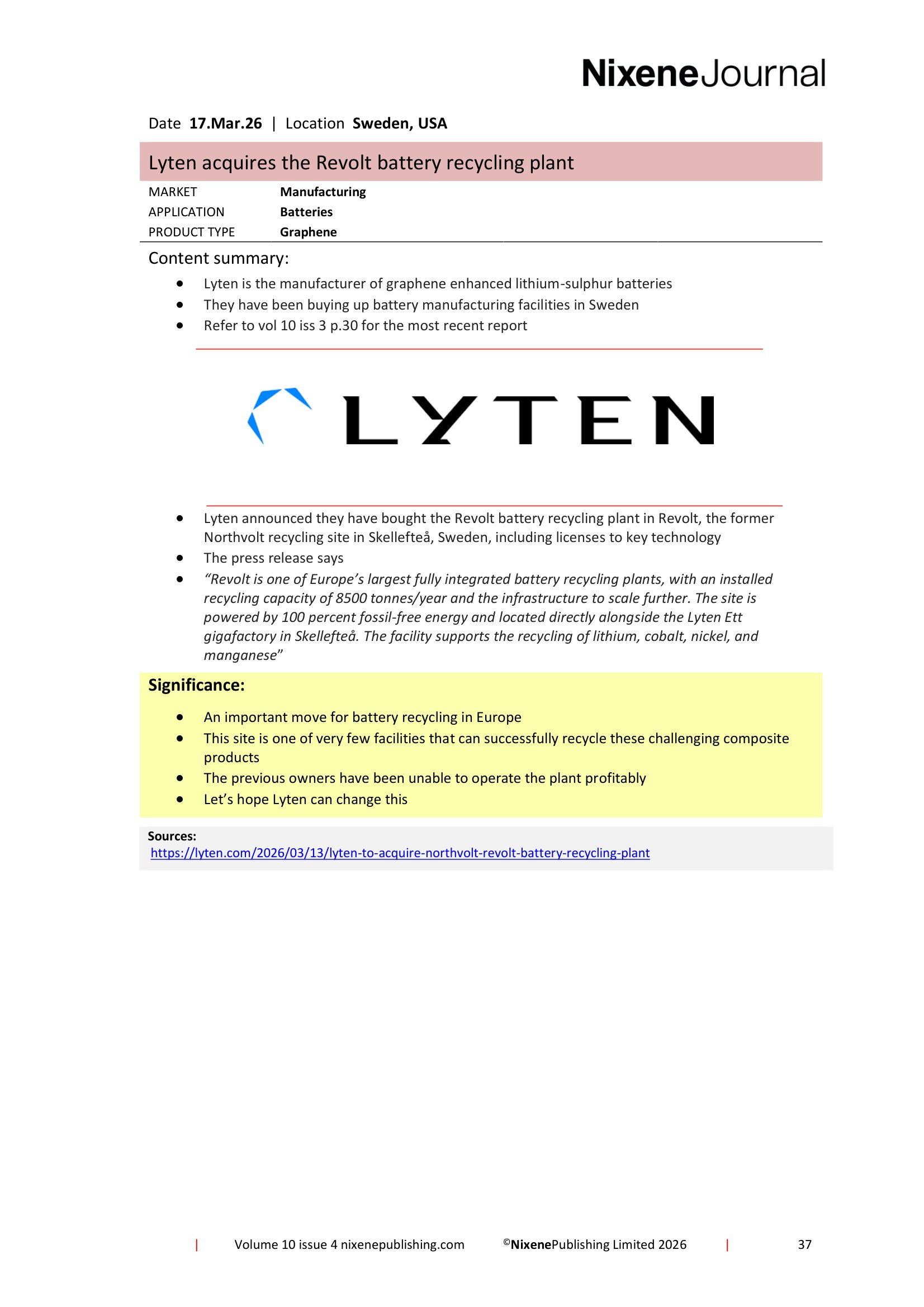 Nixene Journal Volume 10 Issue 4-37 (April 2026)