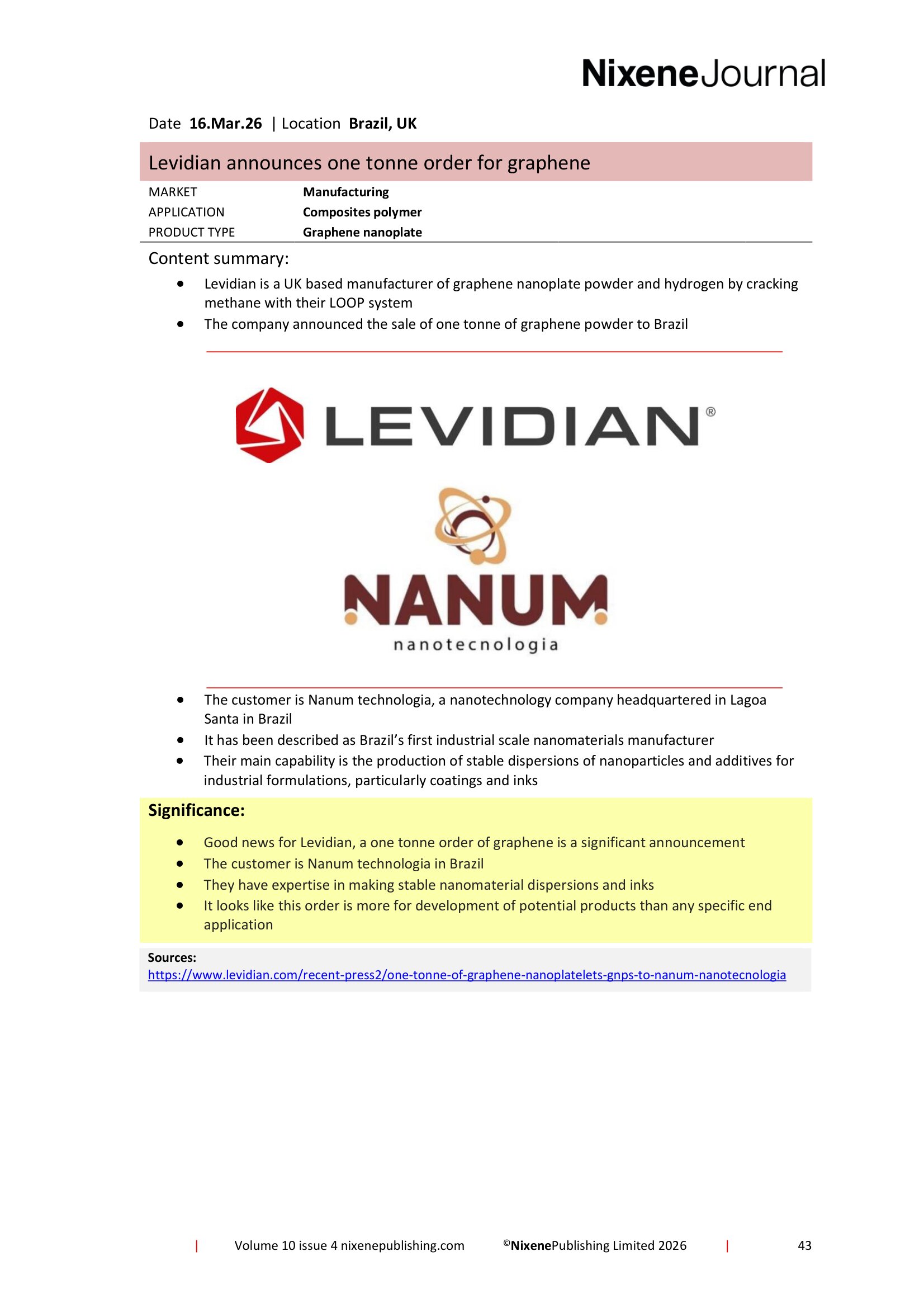 Nixene Journal Volume 10 Issue 4-43 (April 2026)