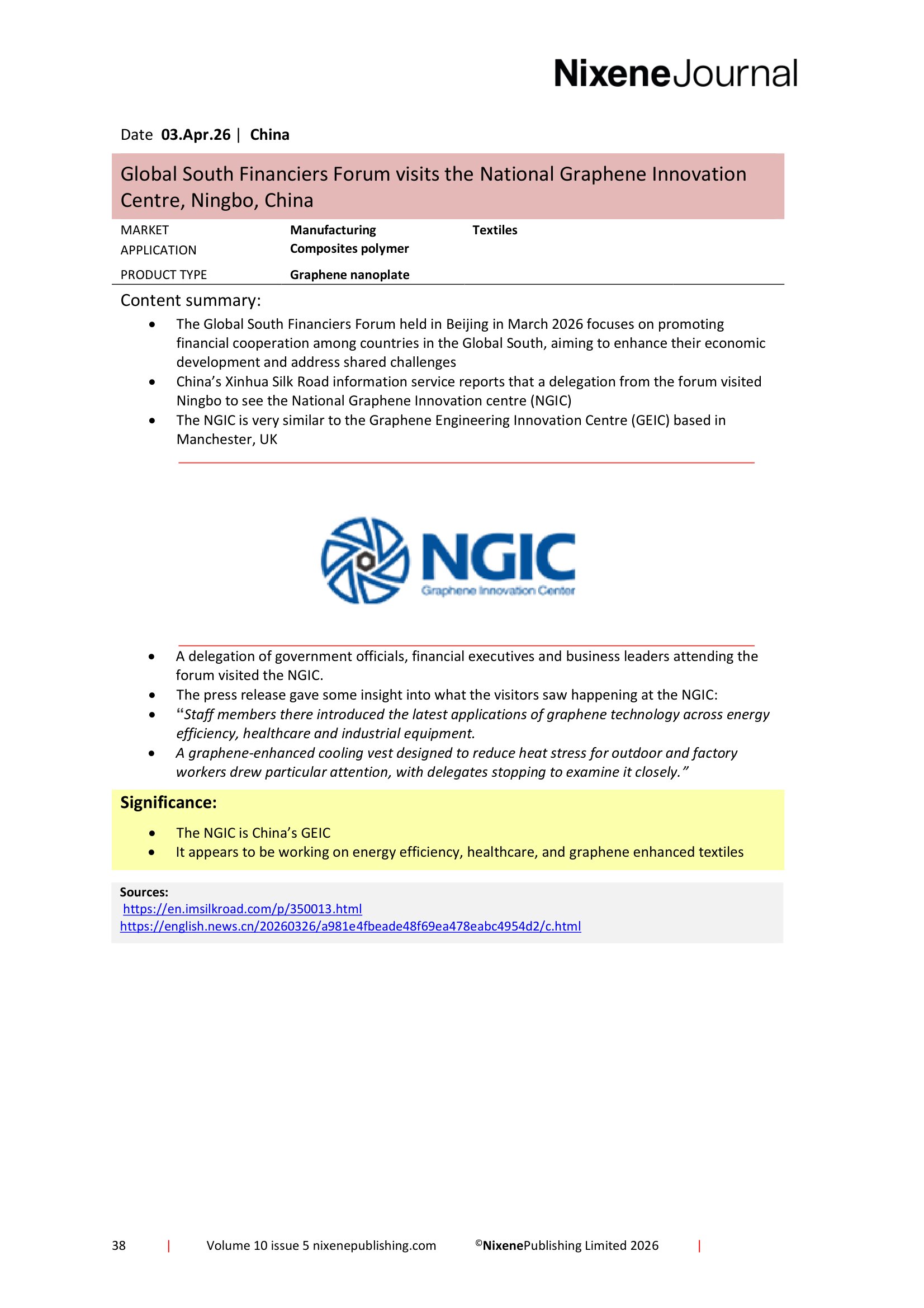 Nixene Journal Volume 10 Issue 5-38 (May 2026)
