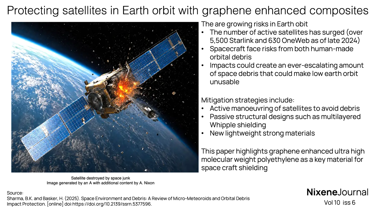 v10 i6 Protecting satellites in Earth orbit with graphene enhanced composites