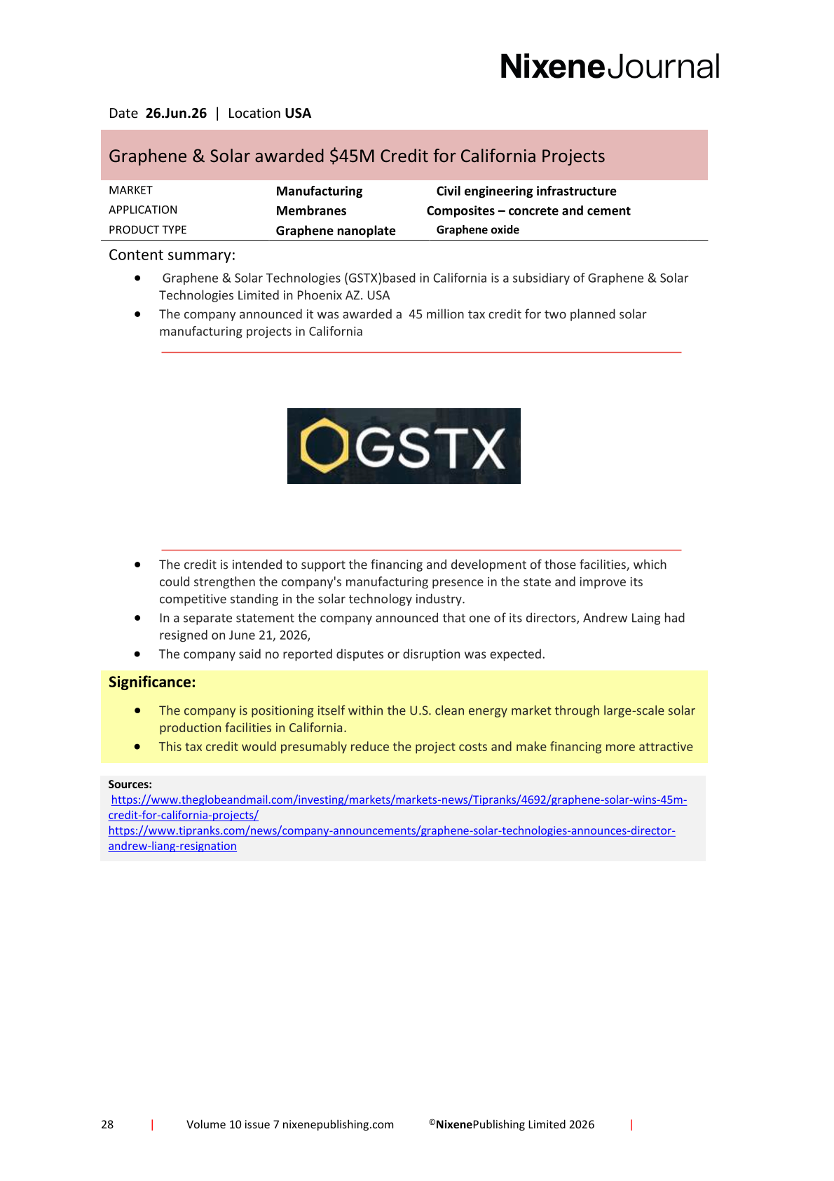 Nixene Journal Volume 10 Issue 7-28 (July 2026)