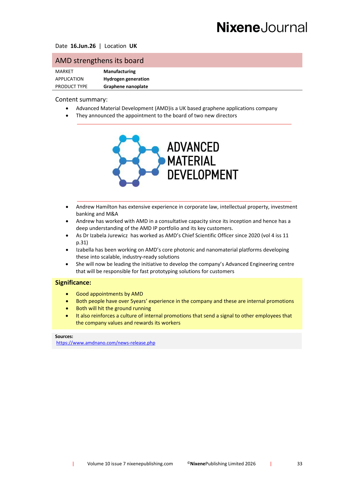 Nixene Journal Volume 10 Issue 7-33 (July 2026)