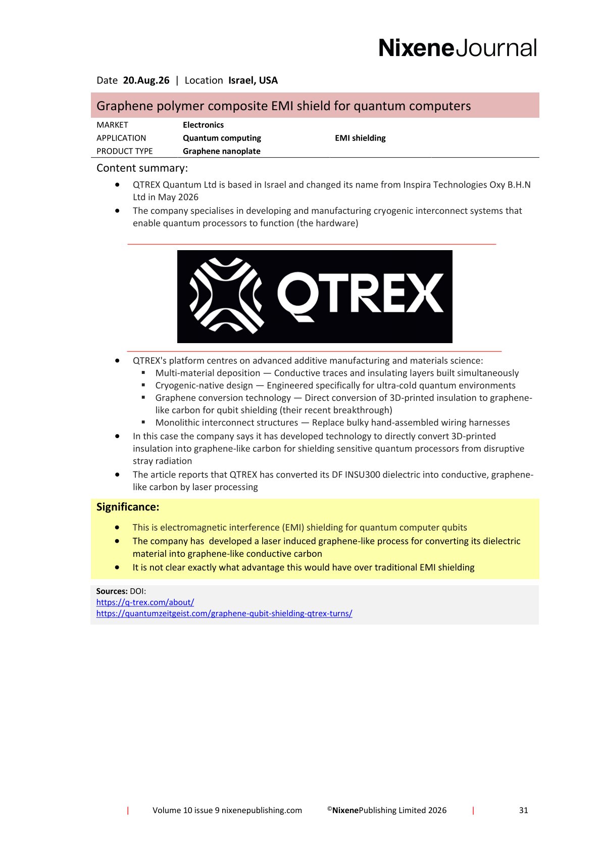 Nixene Journal Volume 10 Issue 9-31 (September 2026)